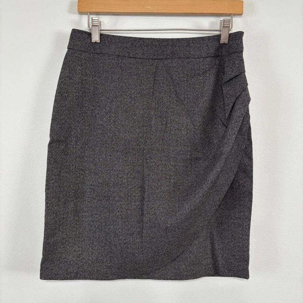 BCX Dark Gray Pleated Skirt Size 7